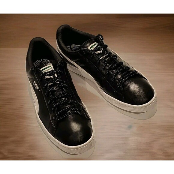 EUC PUMA Basket Classic LFS Black Size 12 - Picture 2 of 6